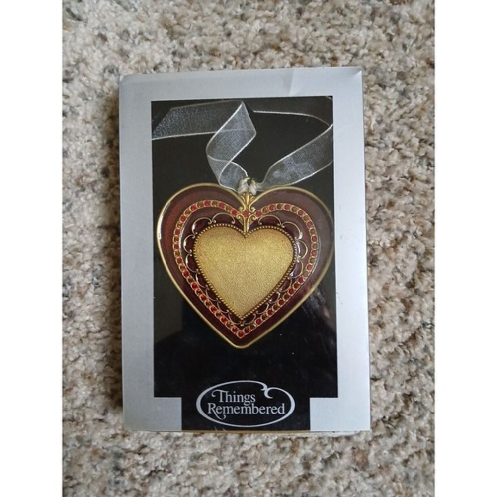 Things Remembered Wine and Roses Ornament Swarovski Crystal Components Wall Hang